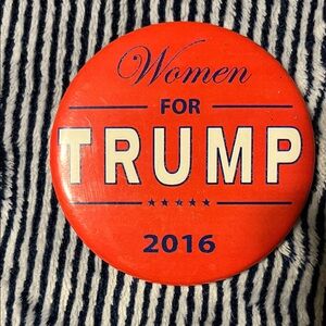 Red Women for Trump 2016 Button